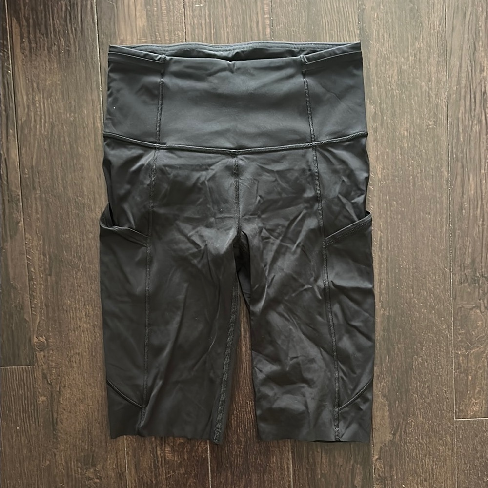 Lululemon Black High-Waisted Biker Shorts